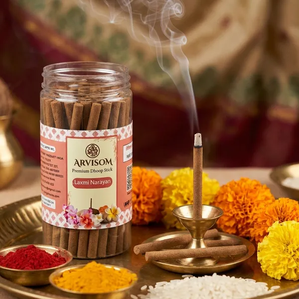 Laxmi_Narayan_Premium_Dhoop_Stick_100_Gram_Pack_Of_2__(_Worth_260/-_)_and_2_Roll_On_of_3ml__(_Worth_200/-_)_Total_Worth_460__and_Offer_Price_320