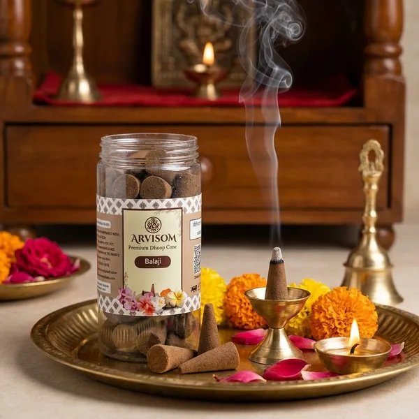 Balaji_Premium_Dhoop_Cone_100_Gram_Pack_Of_2_(_Worth_260/-_)_and_2_Roll_On_of_3ml__(_Worth_200/-_)_Total_Worth_460__and_Offer_Price_320