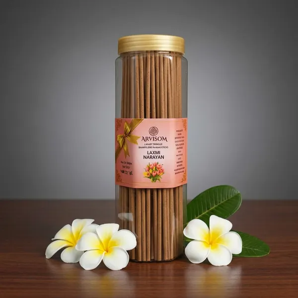 Arvisom_Laxmi_Narayan_Premium_Bamboo_Less_Agarbatti_250_Gram_Pack_of__1_(_Worth_350/-_)_and_2_Roll_On_of_3ml__(_Worth_200/-_)_Total_Worth_550__and_Offer_Price_350