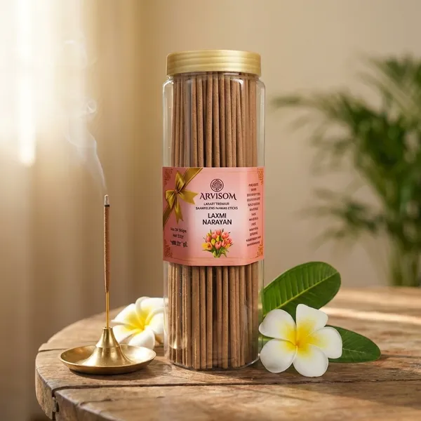 Arvisom_Laxmi_Narayan_Premium_Bamboo_Less_Agarbatti_250_Gram_Pack_of__1_(_Worth_350/-_)_and_2_Roll_On_of_3ml__(_Worth_200/-_)_Total_Worth_550__and_Offer_Price_350