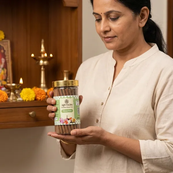 Vishnu_Flora_Premium_Dhoop_Stick_100_Gram_Pack_Of_2__(_Worth_260/-_)_and_2_Roll_On_of_3ml__(_Worth_200/-_)_Total_Worth_460__and_Offer_Price_320