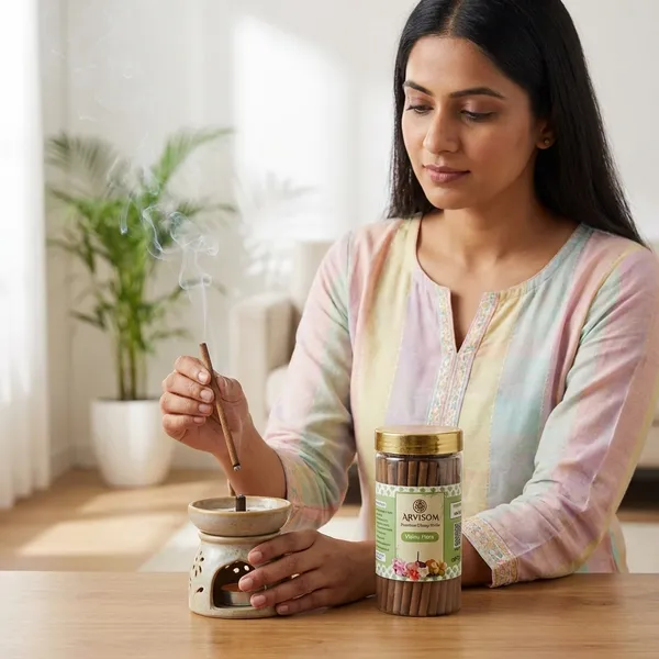 Vishnu_Flora_Premium_Dhoop_Stick_100_Gram_Pack_Of_2__(_Worth_260/-_)_and_2_Roll_On_of_3ml__(_Worth_200/-_)_Total_Worth_460__and_Offer_Price_320