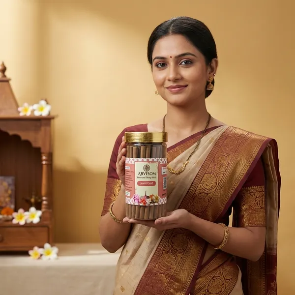 Laxmi_Gold_Premium_Dhoop_Stick_100_Gram_Pack_Of_2__(_Worth_260/-_)_and_2_Roll_On_of_3ml__(_Worth_200/-_)_Total_Worth_460__and_Offer_Price_320