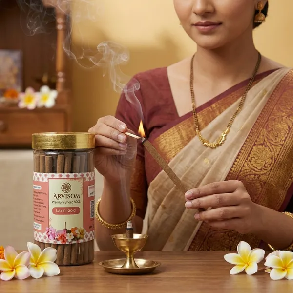 Laxmi_Gold_Premium_Dhoop_Stick_100_Gram_Pack_Of_2__(_Worth_260/-_)_and_2_Roll_On_of_3ml__(_Worth_200/-_)_Total_Worth_460__and_Offer_Price_320