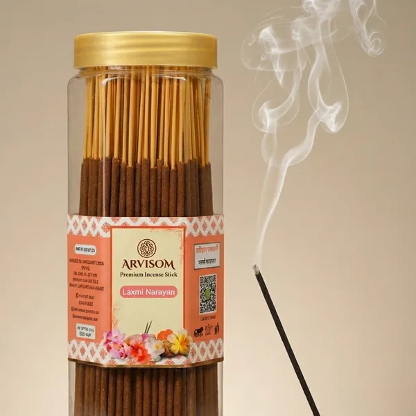 Arvisom_Laxmi_Narayan_Premium_Incense_Sticks_250_Gram_Pack_Of__1_(_Worth_250/-_)_and_2_Roll_On_of_3ml__(_Worth_200/-_)_Total_Worth_450__and_Offer_Price_300