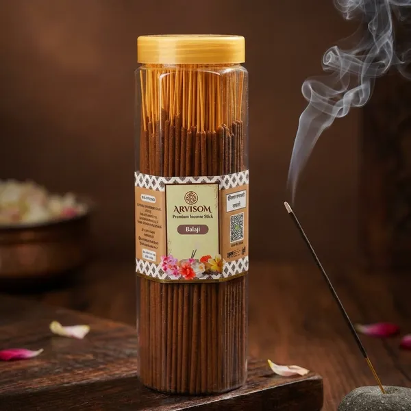 Arvisom_Balaji_Premium_Incense_Sticks_250_Gram_Pack_Of_1_(_Worth_250/-_)_and_2_Roll_On_of_3ml__(_Worth_200/-_)_Total_Worth_450__and_Offer_Price_300