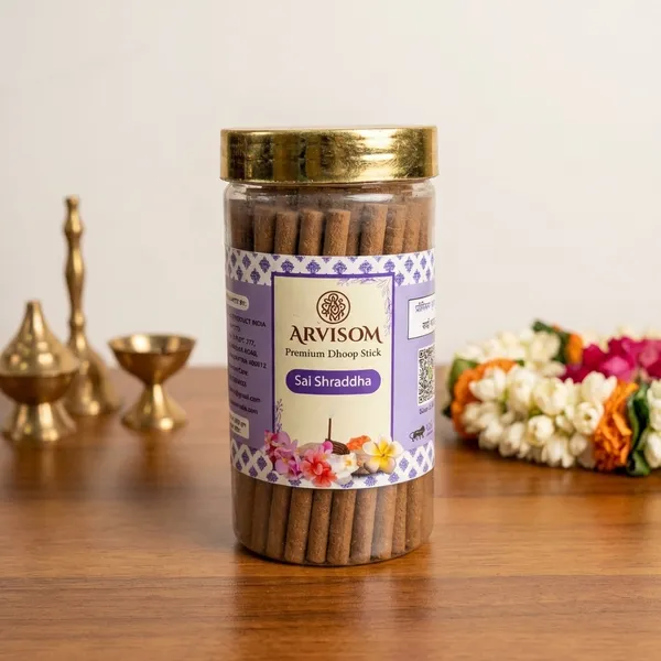 Sai_Shraddha_Premium_Dhoop_Stick_100_Gram_Pack_Of_2_(_Worth_260/-_)_and_2_Roll_On_of_3ml__(_Worth_200/-_)_Total_Worth_460__and_Offer_Price_320
