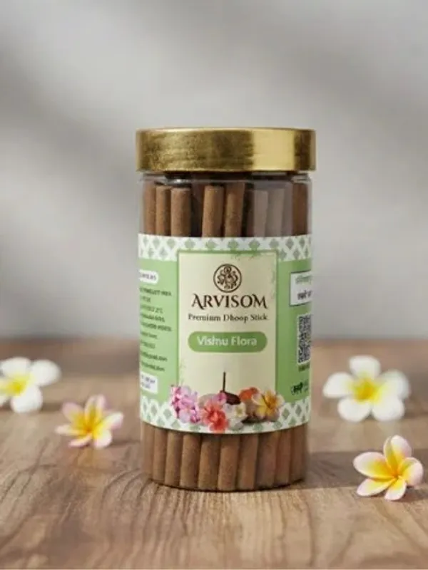 Vishnu_Flora_Premium_Dhoop_Stick_100_Gram_Pack_Of_2__(_Worth_260/-_)_and_2_Roll_On_of_3ml__(_Worth_200/-_)_Total_Worth_460__and_Offer_Price_320