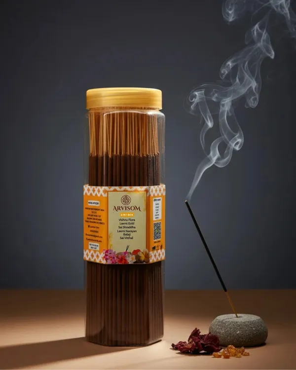 Arvisom_6_In_1_Premium_Incense_Sticks_250_Gram_Pack_Of_1_(_Worth_250/-_)_and_2_Roll_On_of_3ml__(_Worth_200/-_)_Total_Worth_450__and_Offer_Price_300