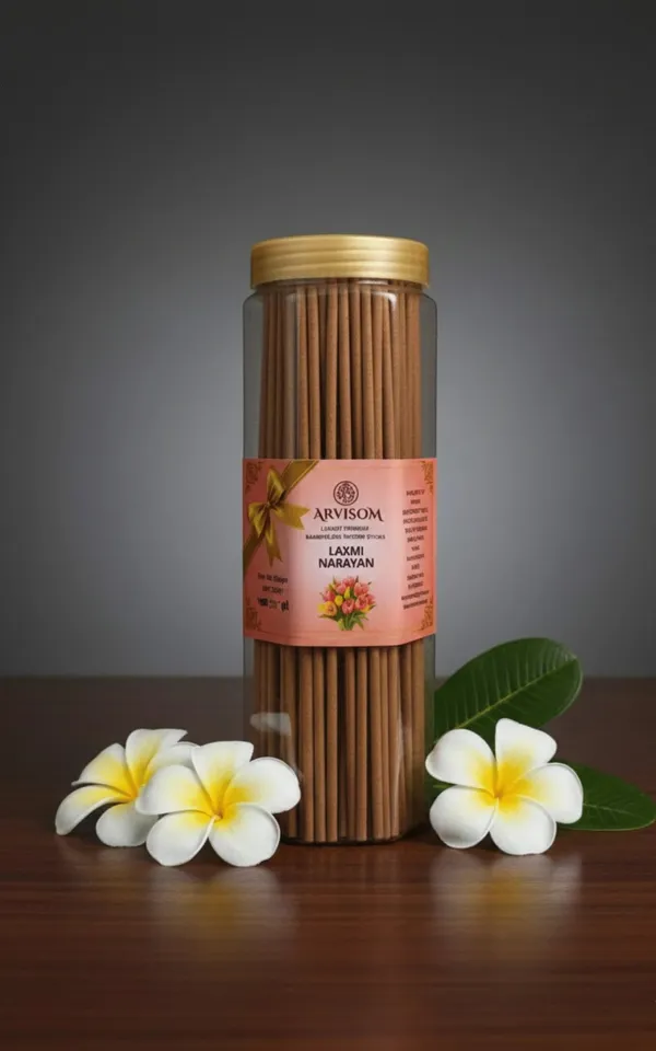 Arvisom_Laxmi_Narayan_Premium_Bamboo_Less_Agarbatti_250_Gram_Pack_of__1_(_Worth_350/-_)_and_2_Roll_On_of_3ml__(_Worth_200/-_)_Total_Worth_550__and_Offer_Price_350