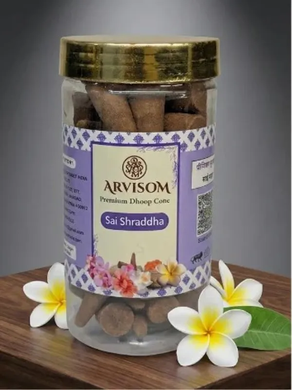 Sai_Shraddha_Premium_Dhoop_Cone_200_Gram_Pack_Of_1_(_Worth_240/-_)_and_2_Roll_On_of_3ml__(_Worth_200/-_)_Total_Worth_440__and_Offer_Price_300