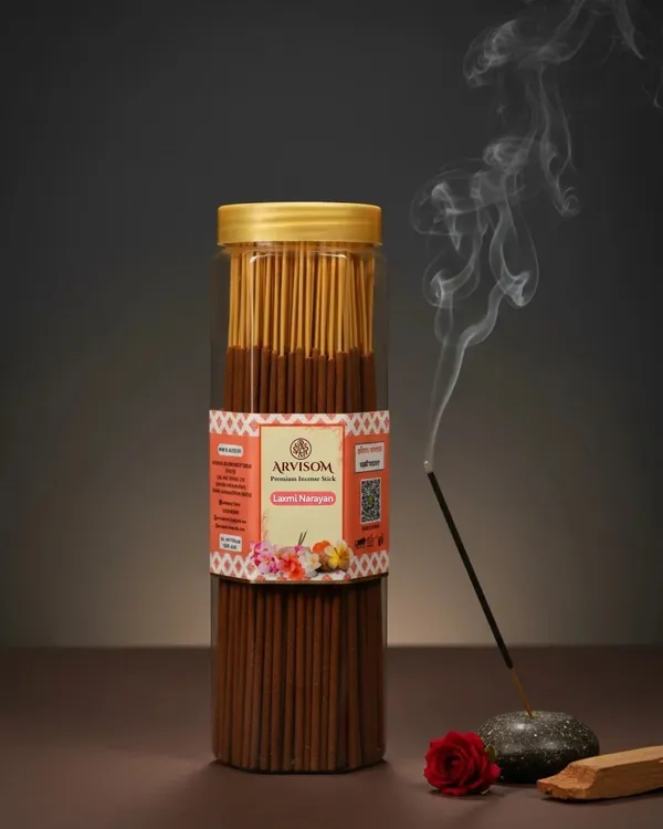 Arvisom_Laxmi_Narayan_Premium_Incense_Sticks_250_Gram_Pack_Of__1_(_Worth_250/-_)_and_2_Roll_On_of_3ml__(_Worth_200/-_)_Total_Worth_450__and_Offer_Price_300