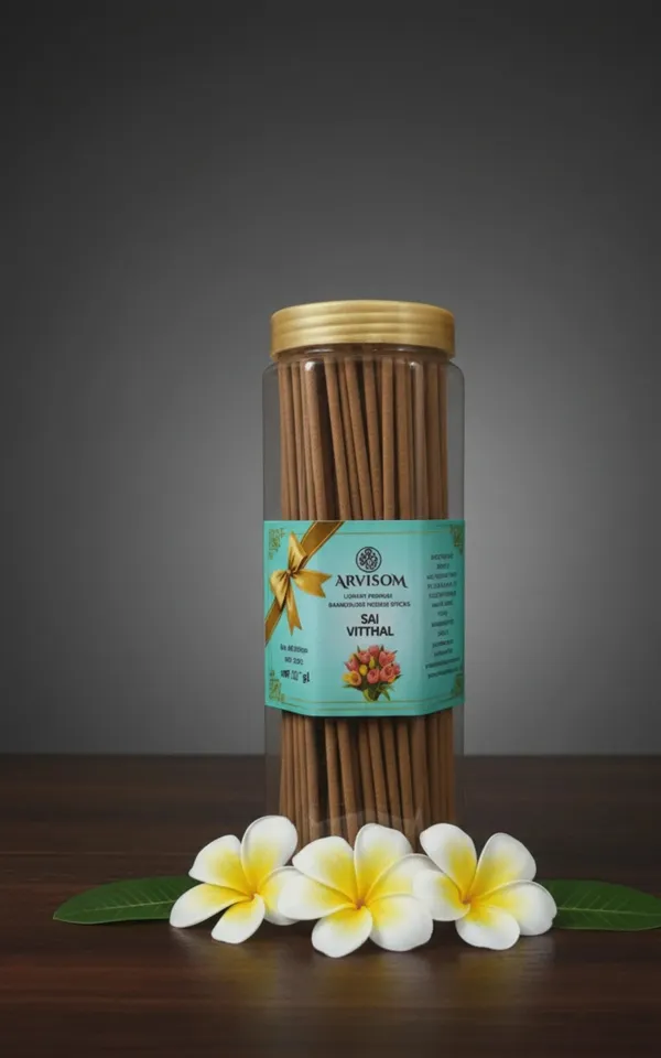 Arvisom_Sai_Vitthal_Premium_Bamboo_Less_Agarbatti_250_Gram_Pack_of__1_(_Worth_350/-_)_and_2_Roll_On_of_3ml__(_Worth_200/-_)_Total_Worth_550__and_Offer_Price_350