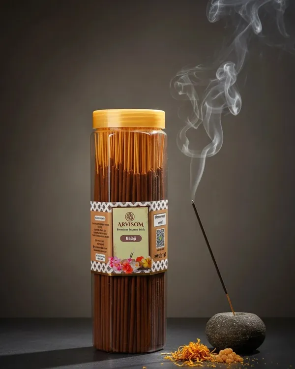 Arvisom_Balaji_Premium_Incense_Sticks_250_Gram_Pack_Of_1_(_Worth_250/-_)_and_2_Roll_On_of_3ml__(_Worth_200/-_)_Total_Worth_450__and_Offer_Price_300