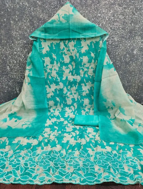 Silk_Ethnic_Floral_Print_Green_Suit_Material