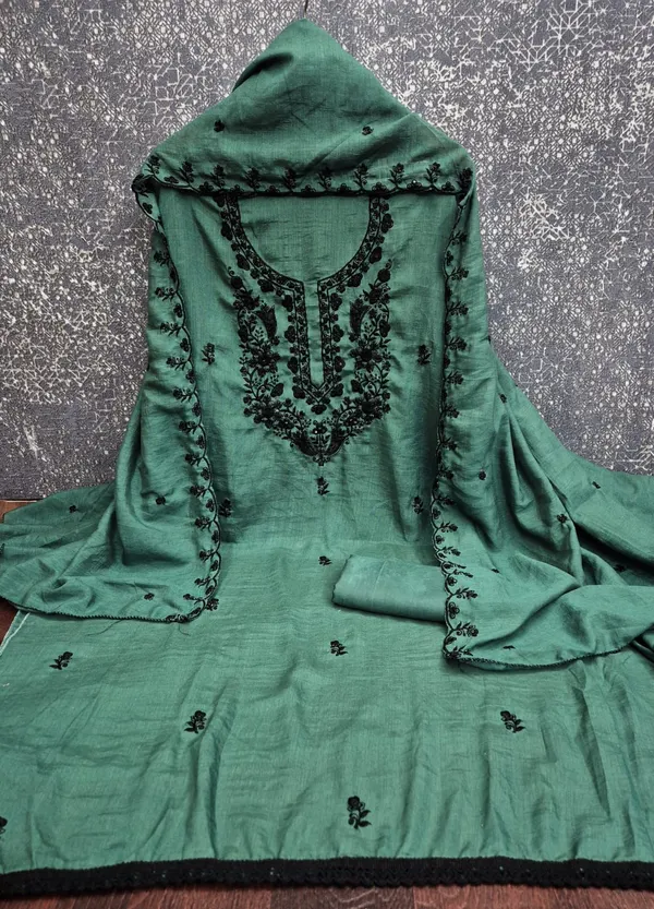 Silk_Festive_Floral_Embroidered_Green_Suit_Material