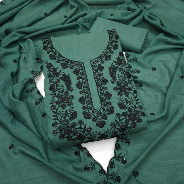 Silk_Festive_Floral_Embroidered_Green_Suit_Material