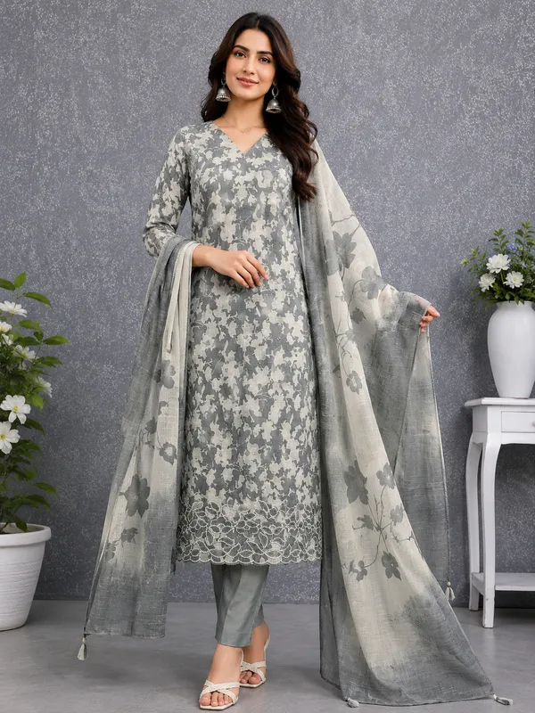 Silk_Ethnic_Floral_Print_Grey_Unstitched_Suit_Material
