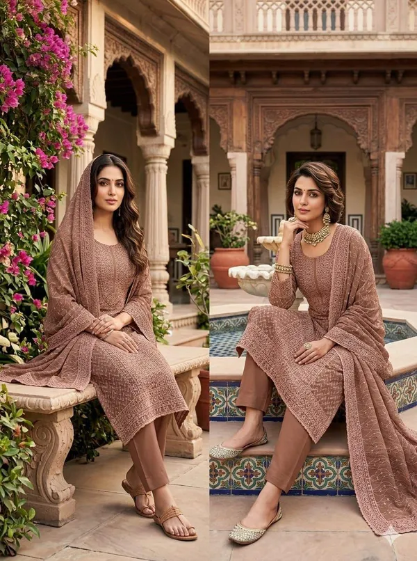Maroon_Silk_Chikankari_Embroidered_Unstitched_Suit_Material_For_Women