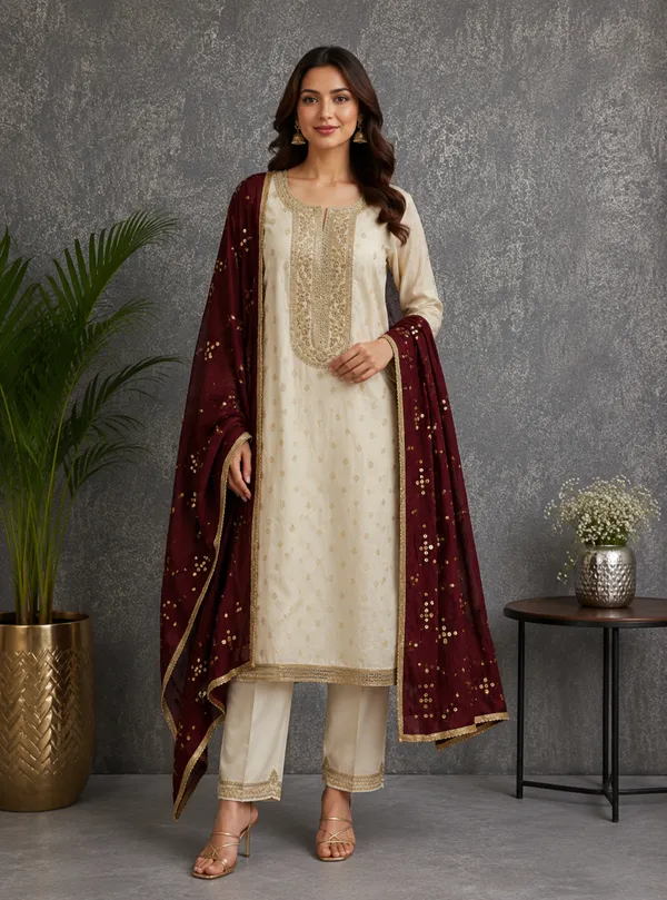 Pure_Silk_Festive_Solid_Kurta_And_Churidar_Suit_Material