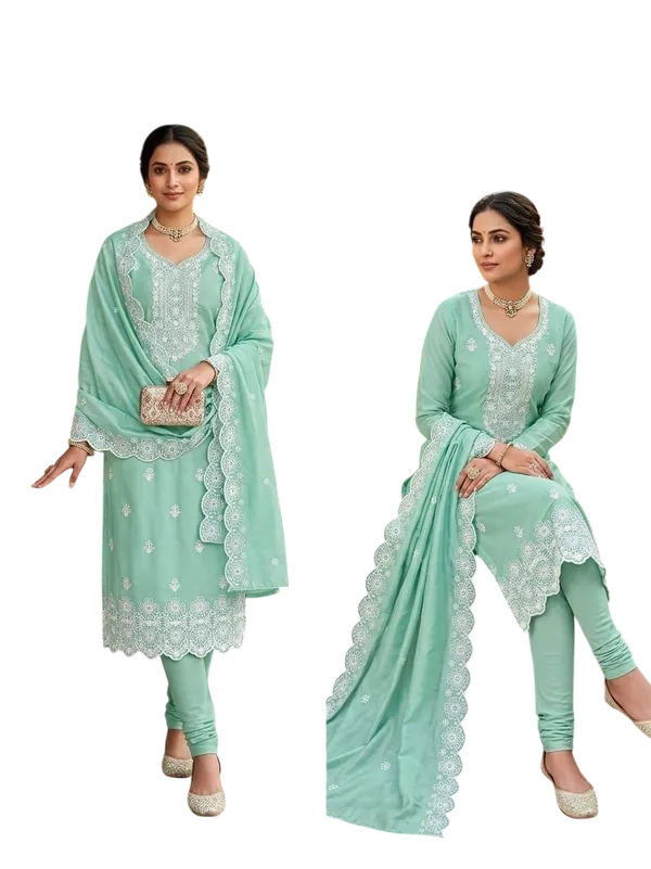 Blue_Cotton_Floral_Embroidered_Unstitched_Suit_Material_For_Women