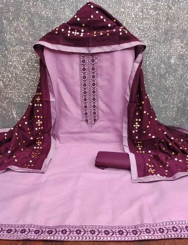 Lavender_Silk_Embroidered_Unstitched_Suit_Material_For_Women