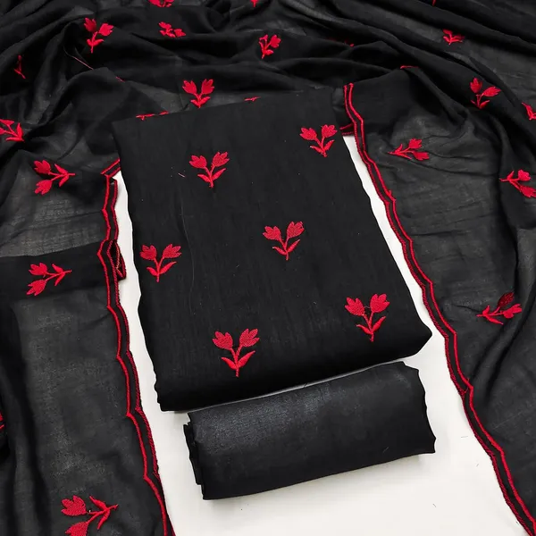 Black_Silk_Floral_Embroidered_Unstitched_Suit_Material_For_Women