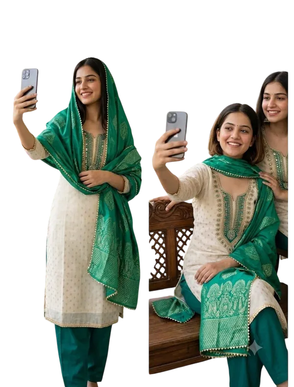 Silk_Festive_Embroidered_Cream_Green_Suit_Material