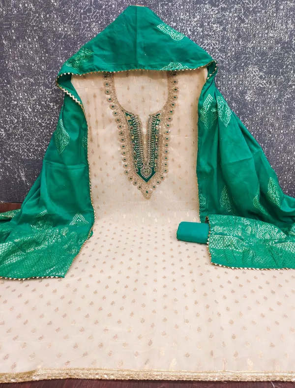 Silk_Festive_Embroidered_Cream_Green_Suit_Material
