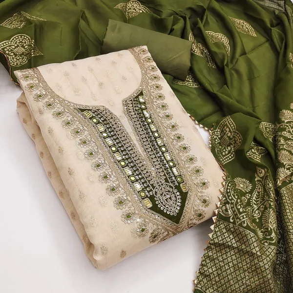 Silk_Festive_Embroidered_Olive_Green_Suit_Material