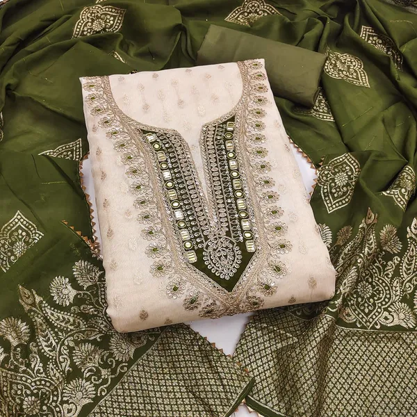 Silk_Festive_Embroidered_Olive_Green_Suit_Material