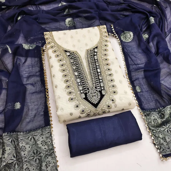 Blue_Silk_Embroidered_Unstitched_Ethnic_Suit_Material_For_Women