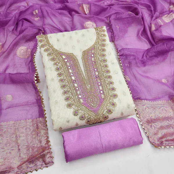 Purple_Silk_Embroidered_Buti_Unstitched_Suit_Material_For_Women