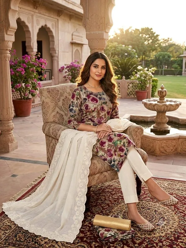 Cotton_Festive_Floral_Printed_Maroon_Suit_Material
