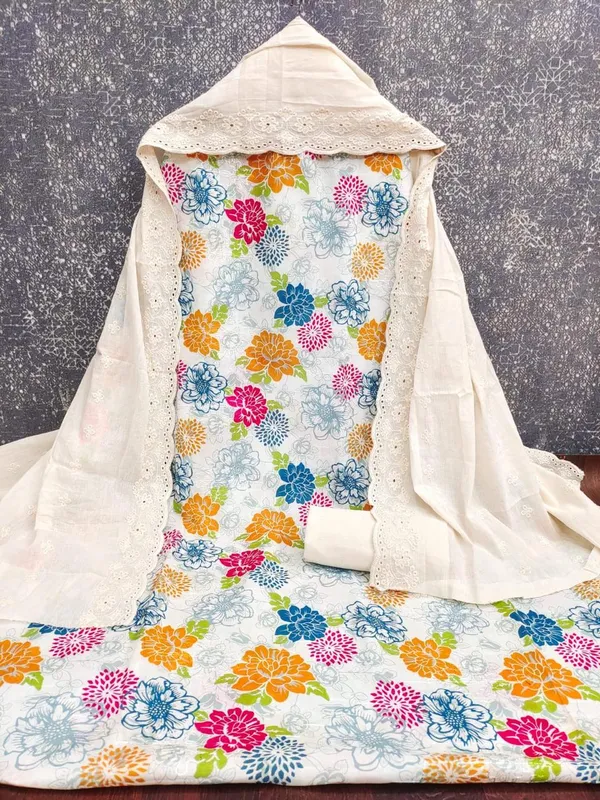Multicolour_Cotton_Floral_Printed_Unstitched_Suit_Material_For_Women