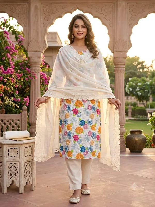 Multicolour_Cotton_Floral_Printed_Unstitched_Suit_Material_For_Women