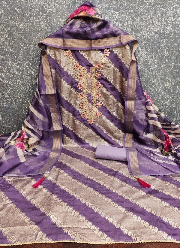 Purple_Silk_Embroidered_Unstitched_Suit_Material_For_Women