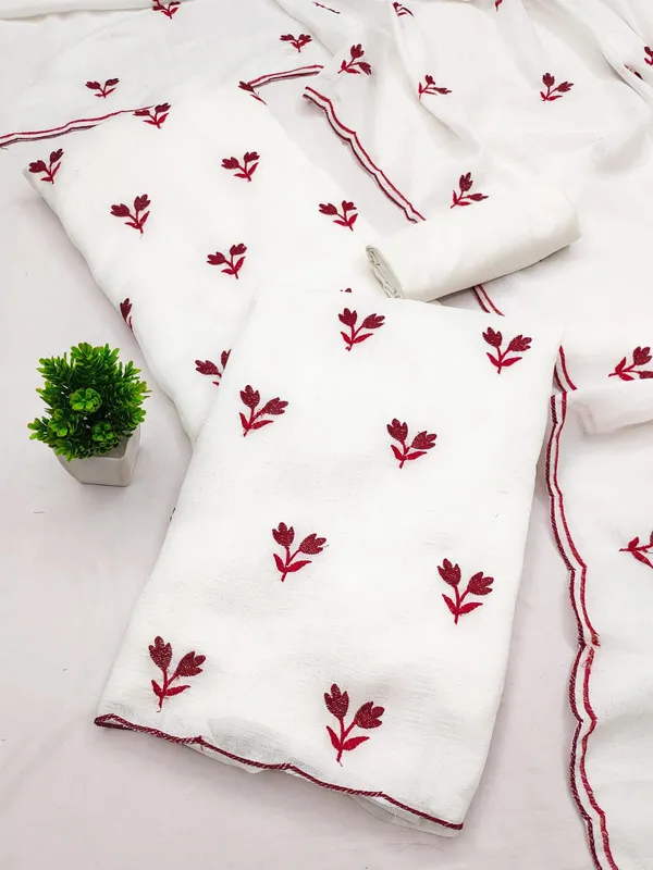Silk_Ethnic_Floral_Embroidered_White_Unstitched_Suit_Material