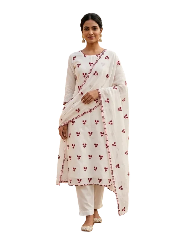 Silk_Ethnic_Floral_Embroidered_White_Unstitched_Suit_Material