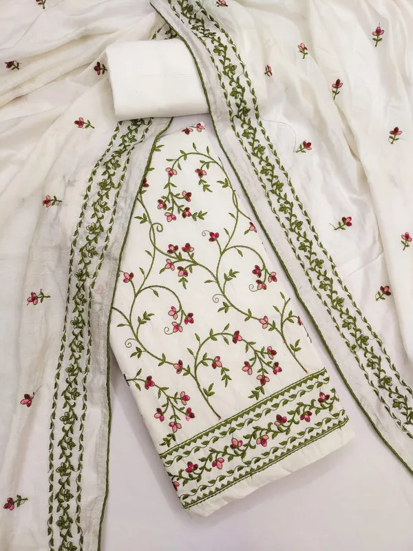 White_Silk_Floral_Embroidered_Unstitched_Suit_Material_For_Women