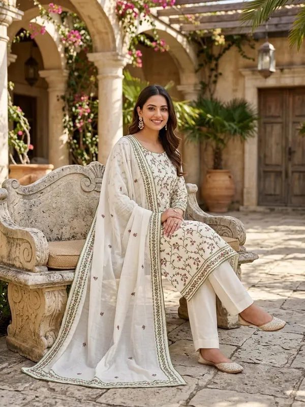 White_Silk_Floral_Embroidered_Unstitched_Suit_Material_For_Women