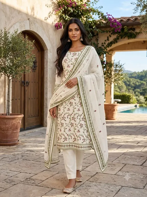 White_Silk_Floral_Embroidered_Unstitched_Suit_Material_For_Women