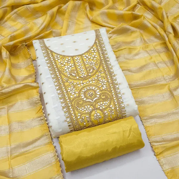 Jacquard_Festive_Embroidered_Yellow_Suit_Material
