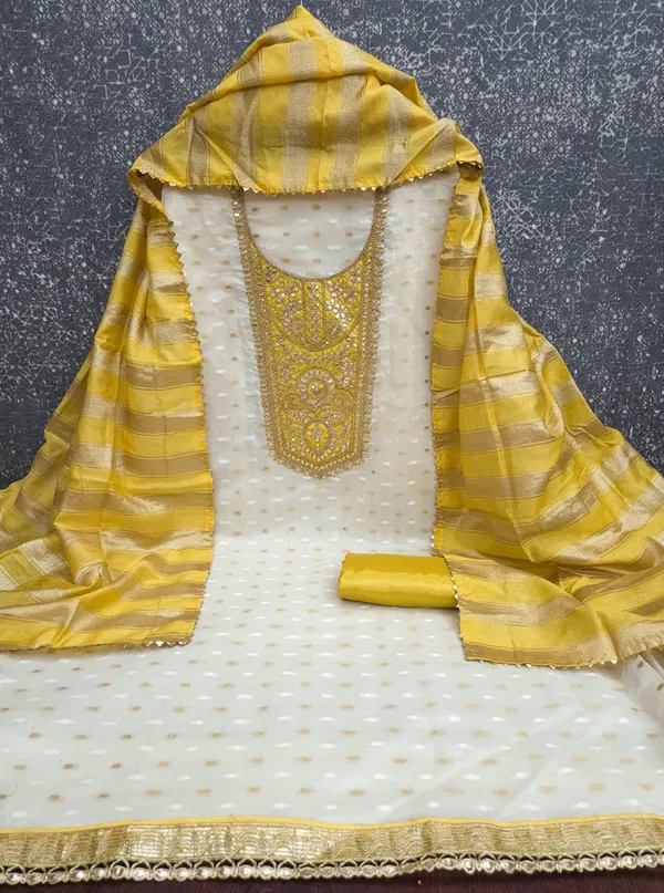 Jacquard_Festive_Embroidered_Yellow_Suit_Material
