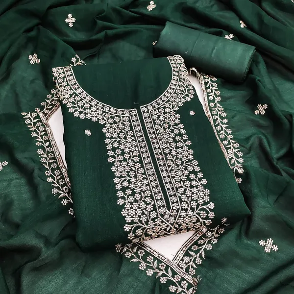 Green_Silk_Zari_Embroidered_Unstitched_Suit_Material_For_Women