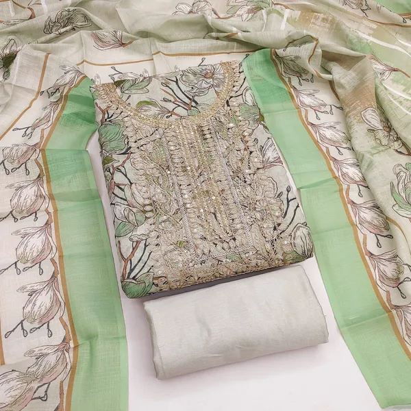 Green_Silk_Floral_Embroidered_Unstitched_Suit_Material_For_Women