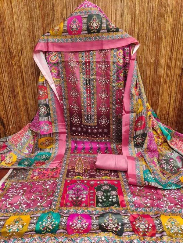 Polyester_Festive_Self_Design_Multicolor_Suit_Material