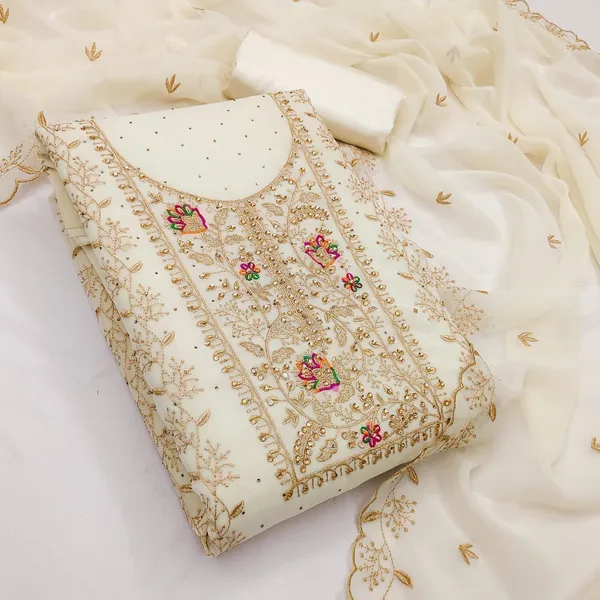 Georgette_Festive_Floral_Embroidered_White_Suit_Material