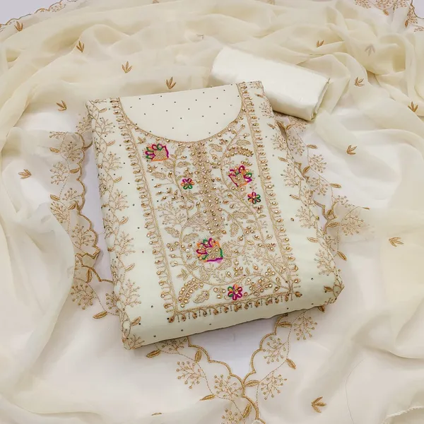 Georgette_Festive_Floral_Embroidered_White_Suit_Material