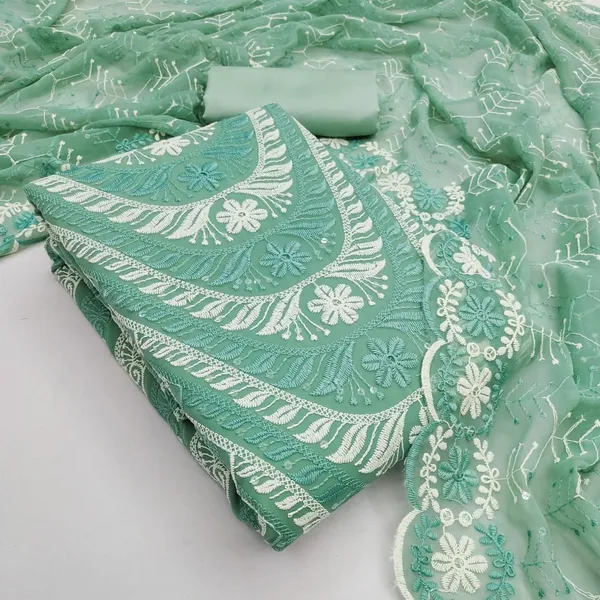 Light_Green_Chanderi_Embroidered_Unstitched_Suit_Material_For_Women